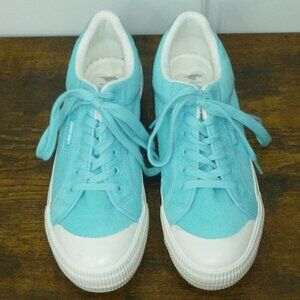 NWOT Rocket Dog Light Blue Terry Fabric Low-Top Platform Sneakers